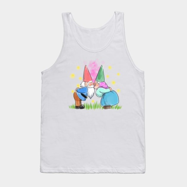 Kissing Gnomes Tank Top by Scámarca Productions